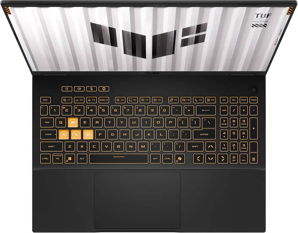 ASUS TUF Gaming F16 FX608JMI#B0GQH7ZDN4, Notebook con display 16" IPS Anti-glare, 144Hz, Intel® Core™ i7 Processor 14650HX, Nvidia GeForce RTX 5060, RAM 16GB, 1TB SSD, WIN11 Home, Grigio